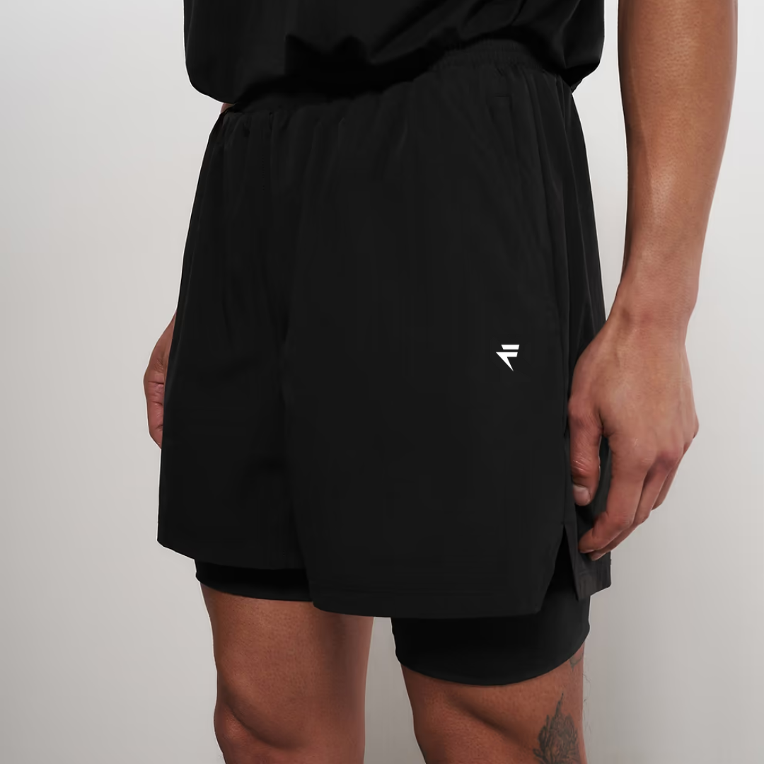Short 2 en 1 avec compression intégrée