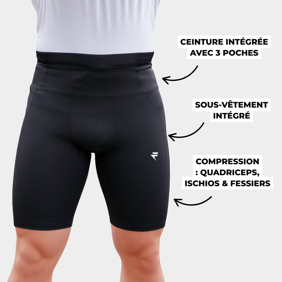 Cuissard de Compression avec Ceinture