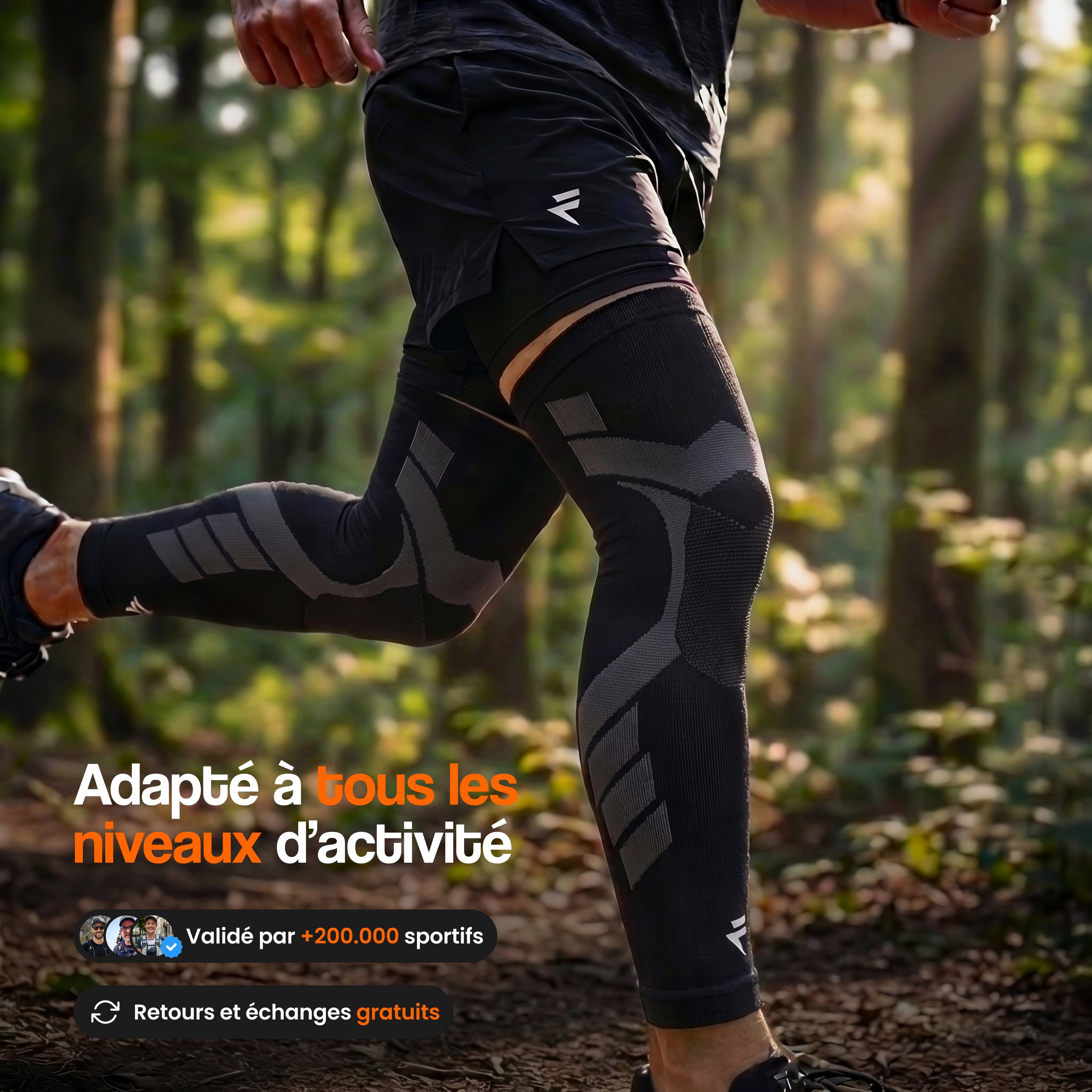 Maintien de compression V2 pour Genoux et Jambes