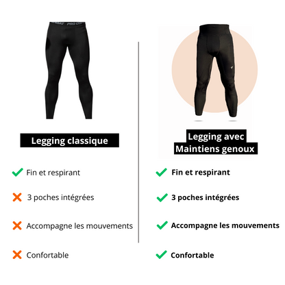 Legging de Compression avec Maintien et Ceinture